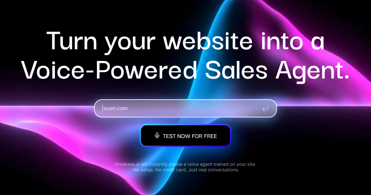 Screenshot of Omakase.ai